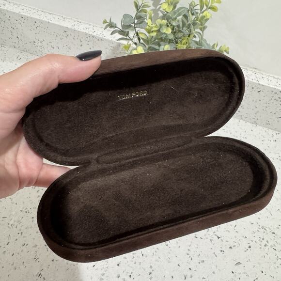Tom Ford Brown Suede Sunglasses Case - Picture 3 of 3